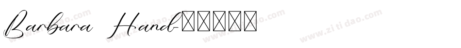 Barbara Hand字体转换